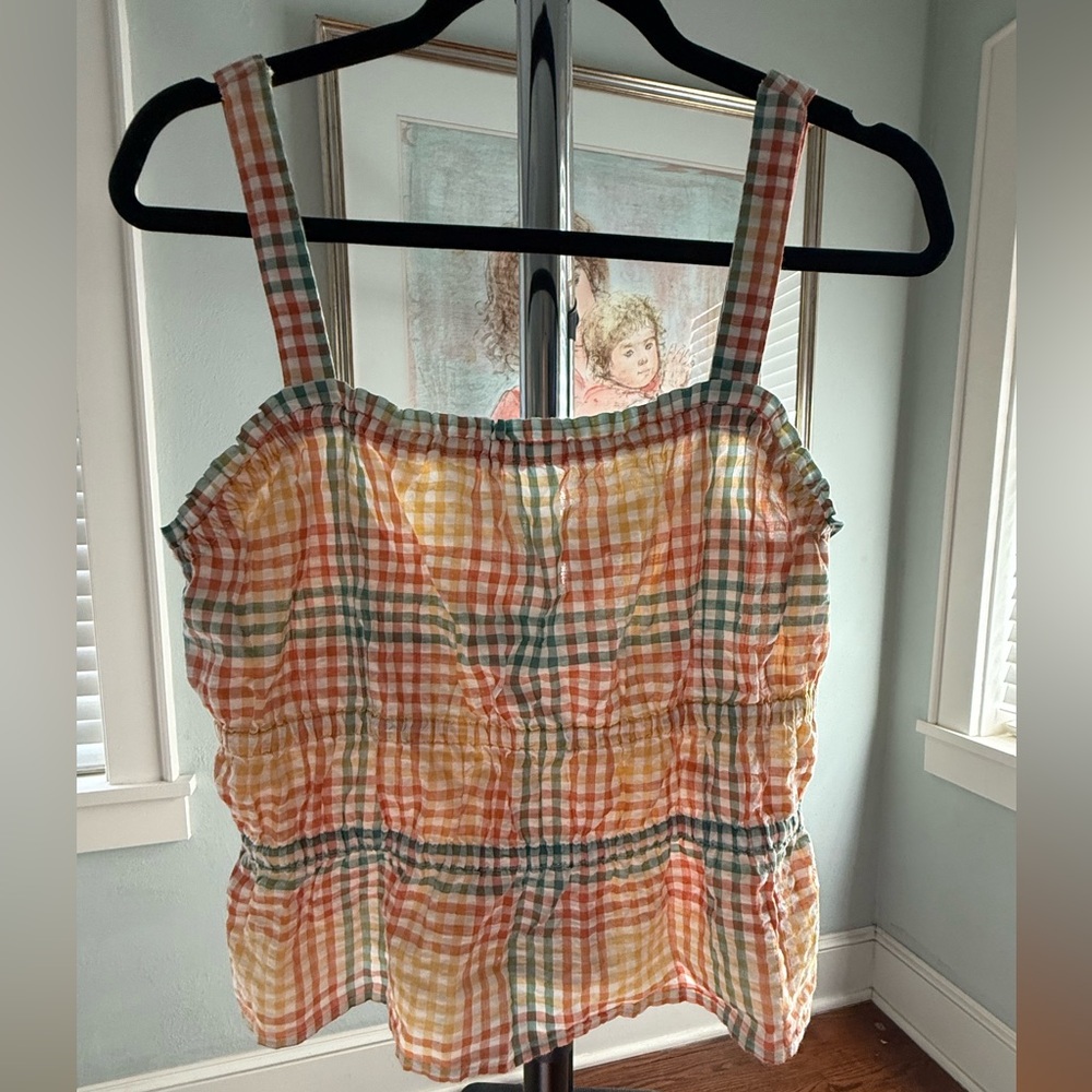 Madewell Multicolor Plaid Camisole Top